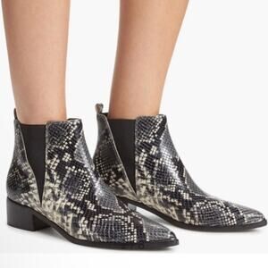 Marc Fisher LTD Yale 4 Chelsea Leather Pointy Toe Ankle Boots